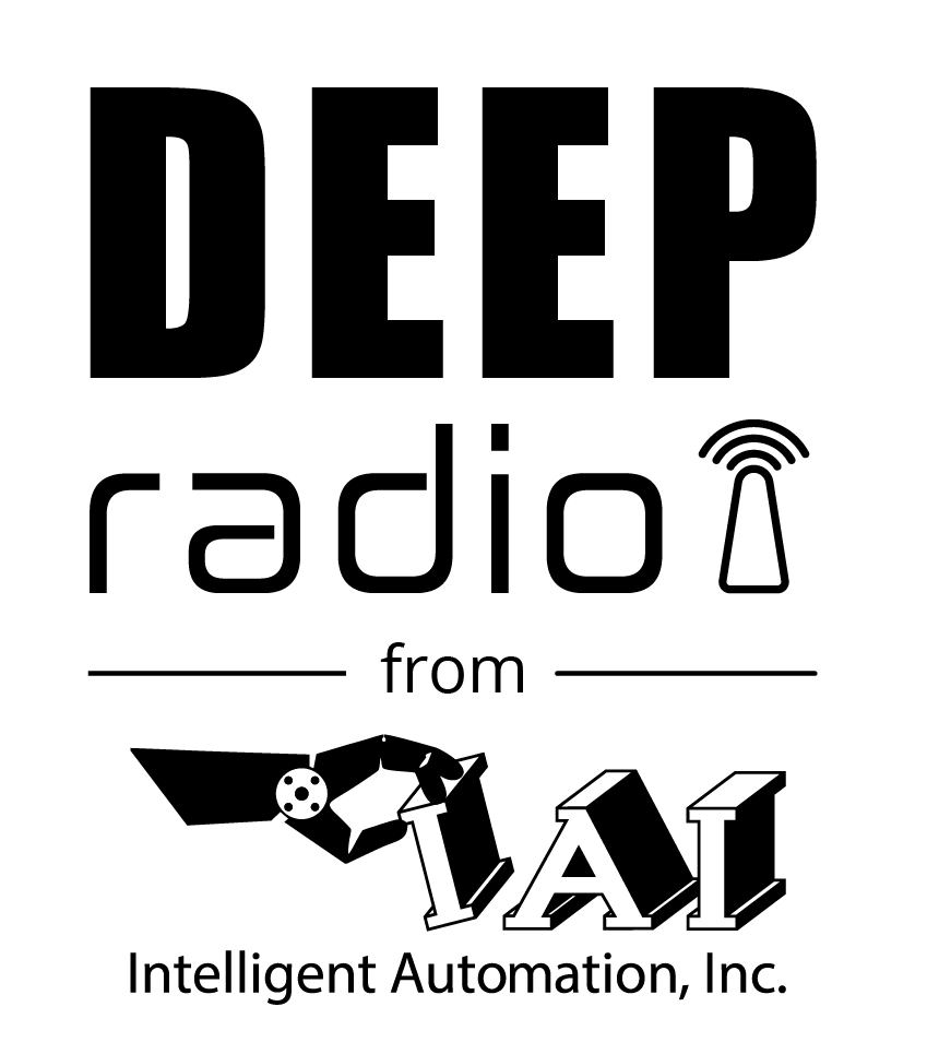Deep radio logo black